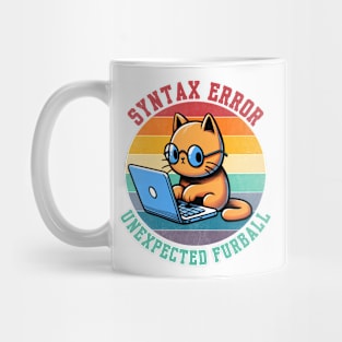 Funny Programmer Cat Design. Gift for software engineers and cat lovers. Mug